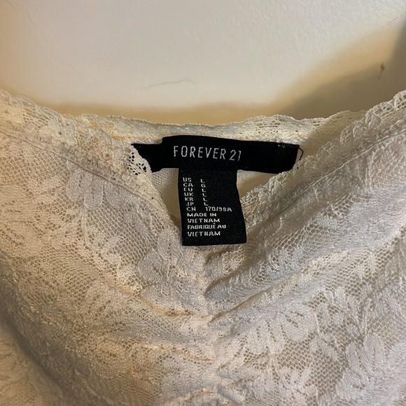 Forever 21 white/cream lace bralette - Picture 5 of 5